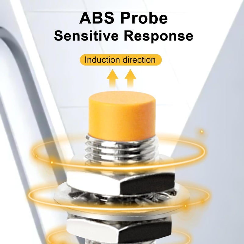 A-TO 2Pcs M12 Proximity Switch NPN NO Inductive Proximity Sensor Approach Sensor,lj12a3-4-z/bx,for 3D Printer Probe Bed Leveling,Replace Small Switches and Limit Switches - Image 5
